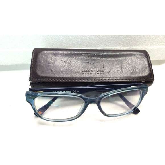 Boss Orange HUGO BOSS Mens Eyeglasses Frame Only 50-13-139 Dark Gray w Case - Picture 2 of 16